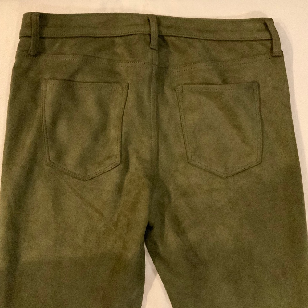 Banana Republic Faux Suede Olive Green 29/8 High Rise Skinny